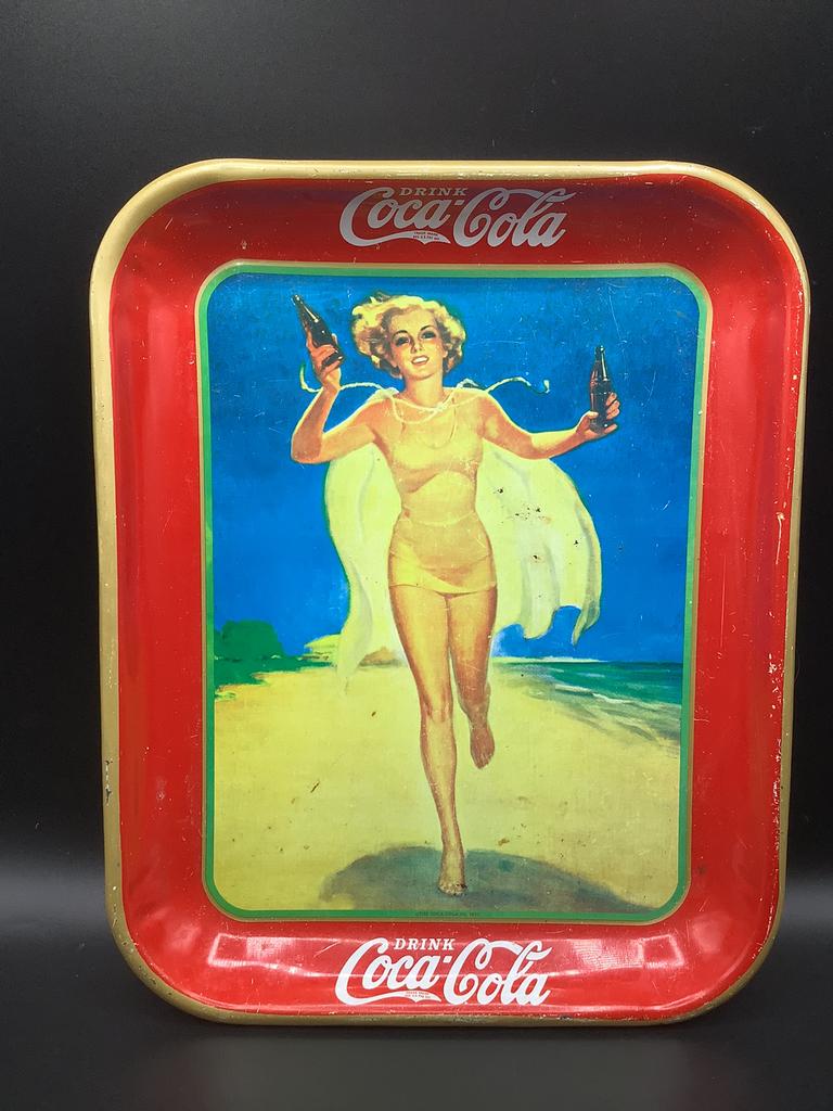 Plateau Coca-Cola 1937, Collections, Marques & Objets publicitaires, Enlèvement ou Envoi, Utilisé