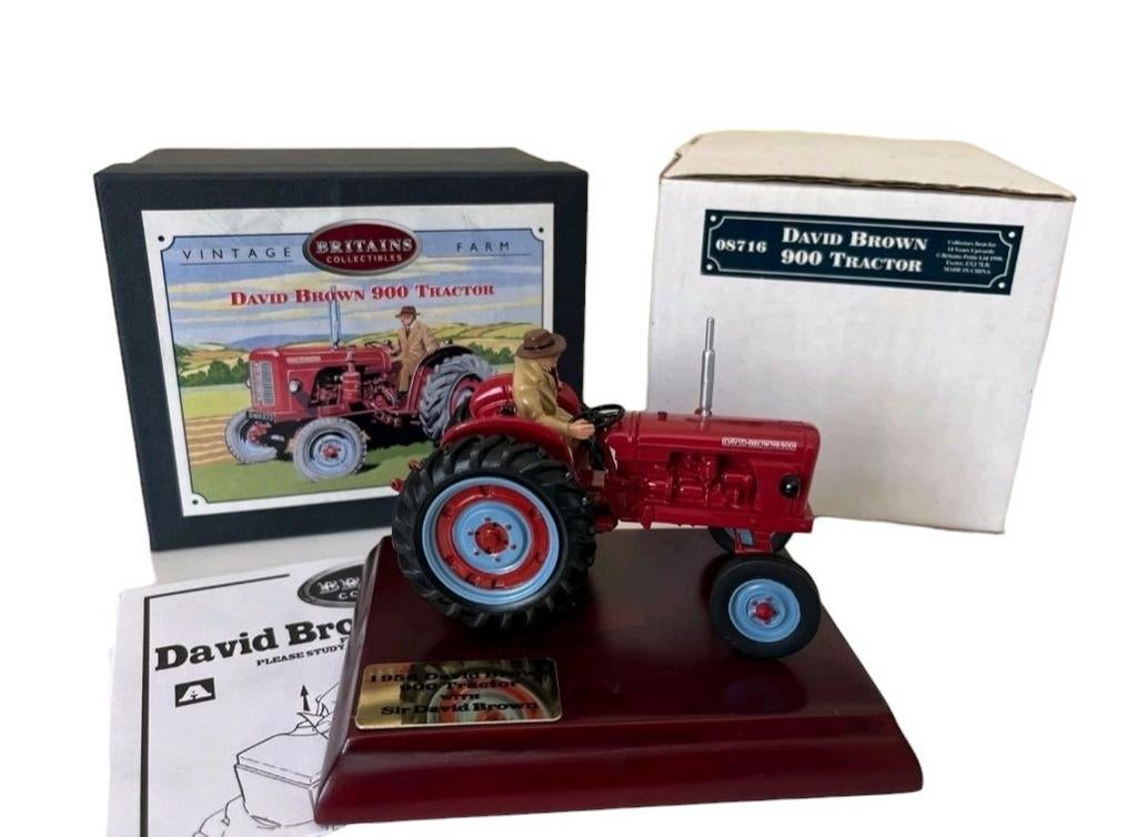 Tracteur Vintage Box Britains 08716 David Brown 900 1:32, Hobby & Loisirs créatifs, Voitures miniatures | 1:32, Enlèvement ou Envoi