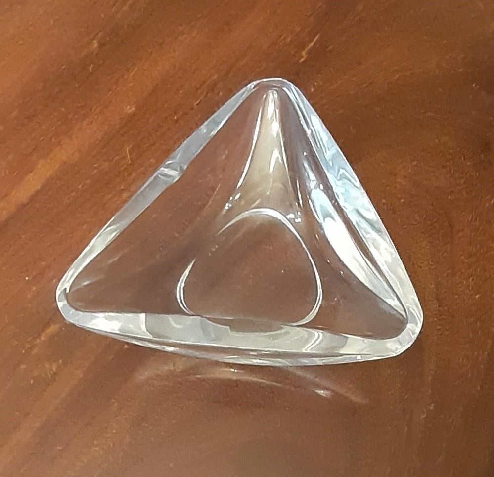 Cristallen asbak Val st Lambert, Ophalen of Verzenden