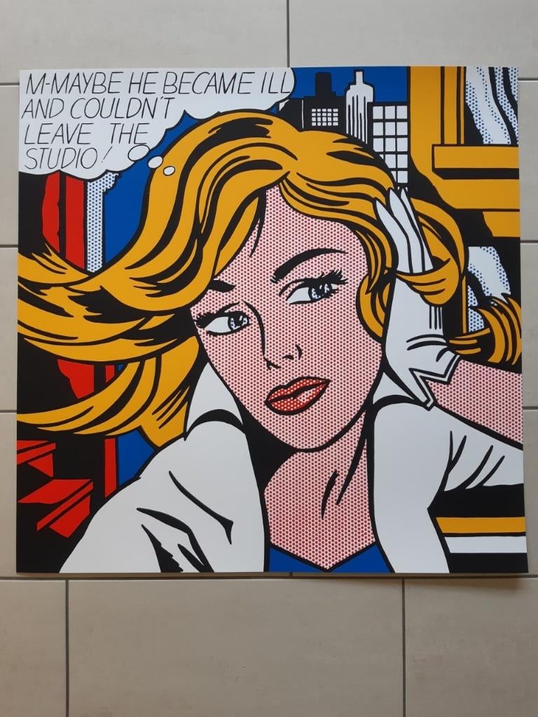 Roy Lichtenstein - M-Maybe... - Zeefdruk, Antiek en Kunst, Kunst | Litho's en Zeefdrukken, Verzenden
