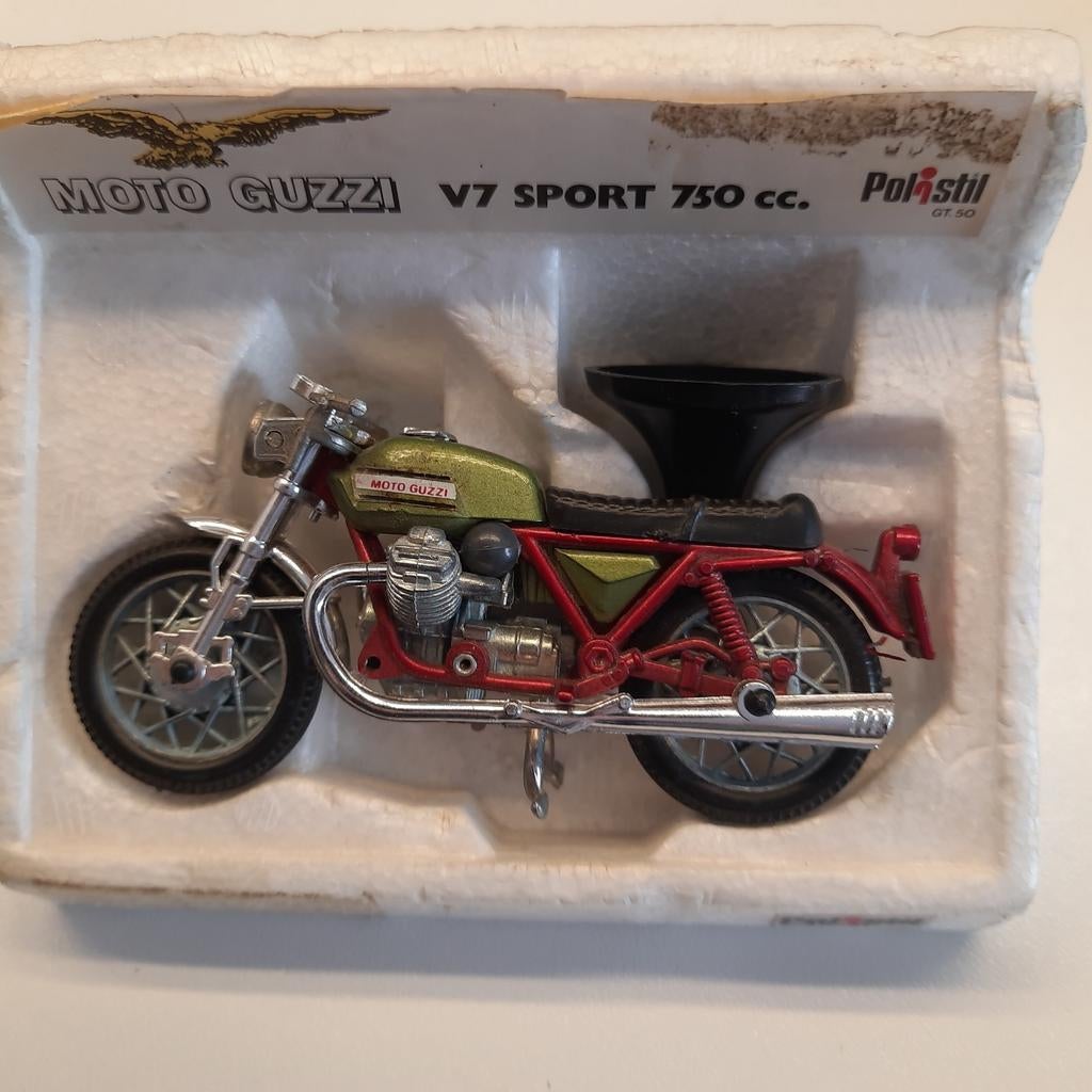 POLISTIL 1/24 MOTO GUZZI V7 SPORT 750cc NO. GT 50.*VINTAGE*, Collections, Enlèvement, Neuf, Motos