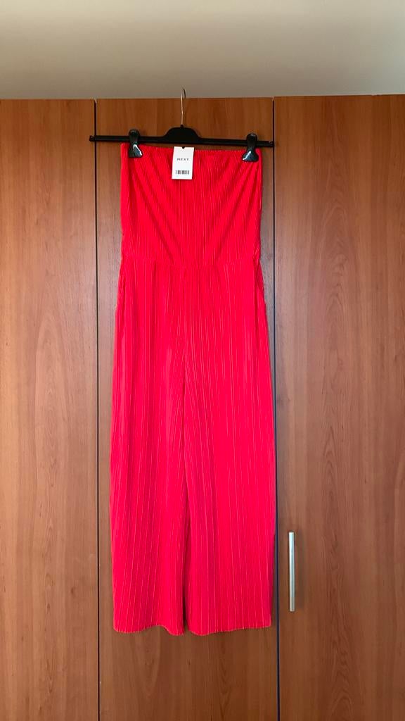 Strapless jumpsuit Next, maat 42, rood/oranje, nieuw !, Maat 42/44 (L), Nieuw, Ophalen of Verzenden, Next