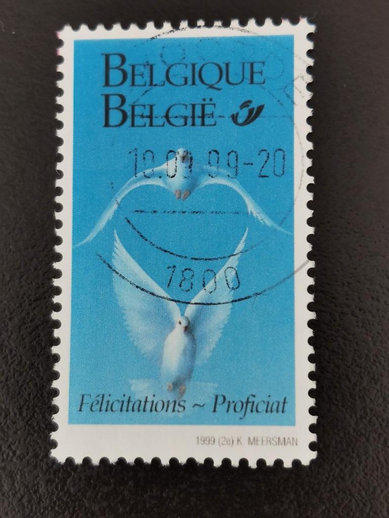 Belgie 1999 - Proficiat (uit boekje) - vogels - duiven, Ophalen of Verzenden, Gestempeld