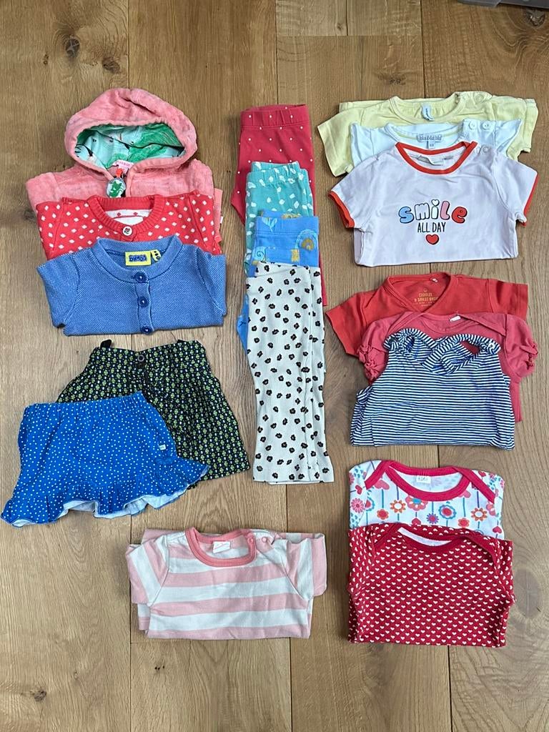 Pakket kleurrijke meisjeskleding maat 62-68 (3-6 maand), Kinderen en Baby's, Ophalen, Gebruikt