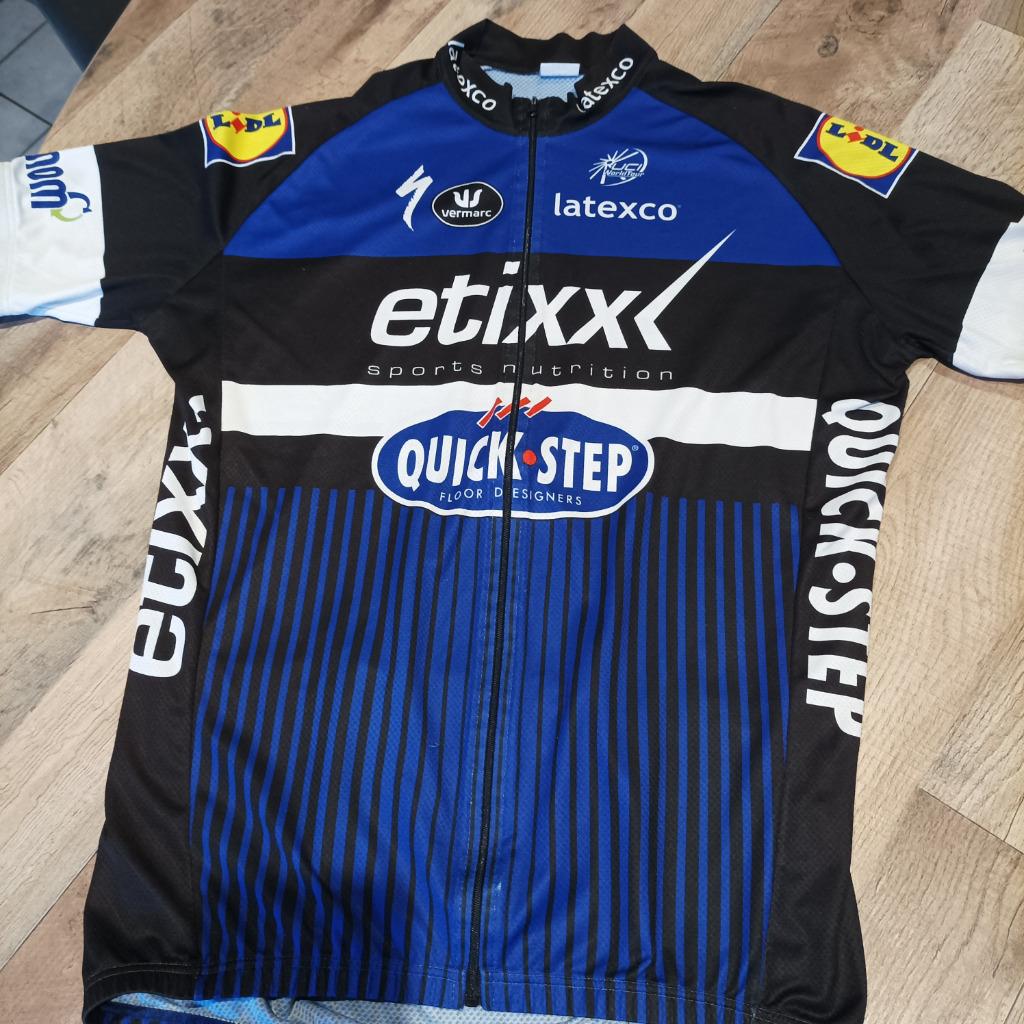 Wielertrui Quickstep vintage 2016, Fietsen en Brommers, Fietsaccessoires | Fietskleding, Ophalen, Gebruikt, Vermarc, Bovenkleding