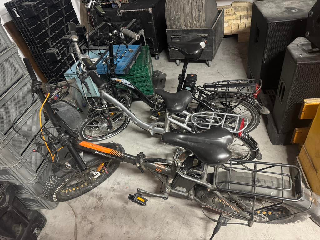 3 elektrische vouwfietsen defect, Fietsen en Brommers, Fietsen | Vouwfietsen, Ophalen