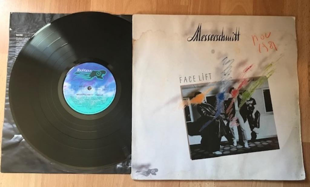 LP MESSERSCHMITT FACE LIFT ROCK ALLEMAND KRAUTROCK, Enlèvement ou Envoi, Utilisé, 12 pouces, Pop rock