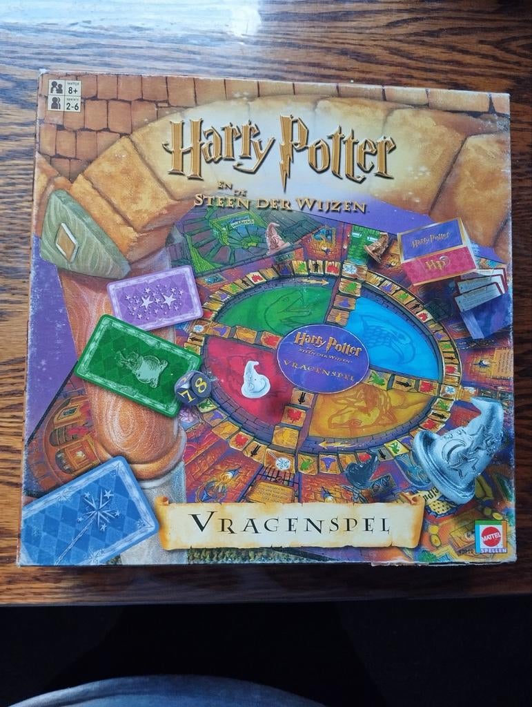 Bordspel Harry Potter en de steen der wijzen, Mattel 2001, Ophalen of Verzenden, Zo goed als nieuw, Spel