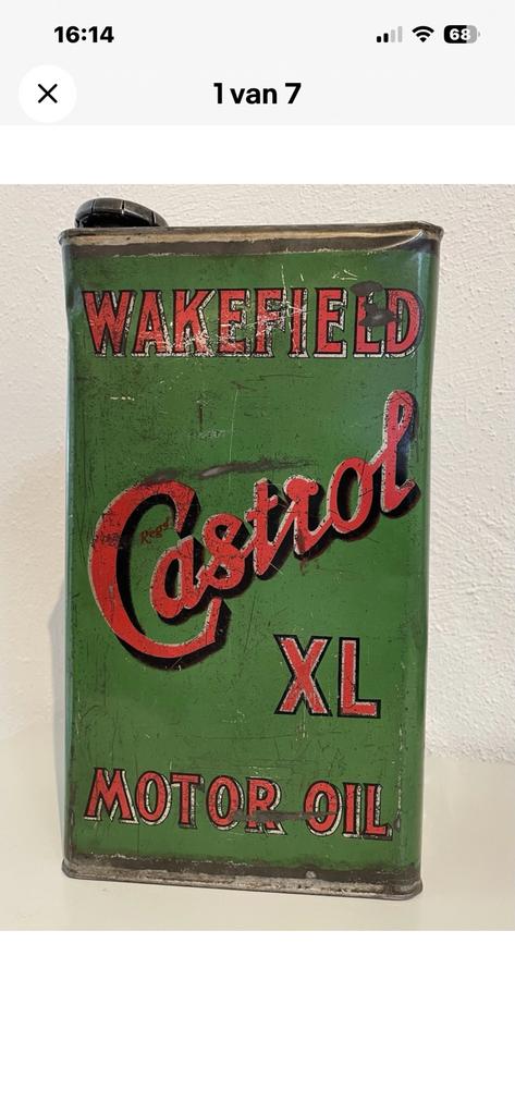 Wakefield castrol olieblik, Ophalen, Zo goed als nieuw