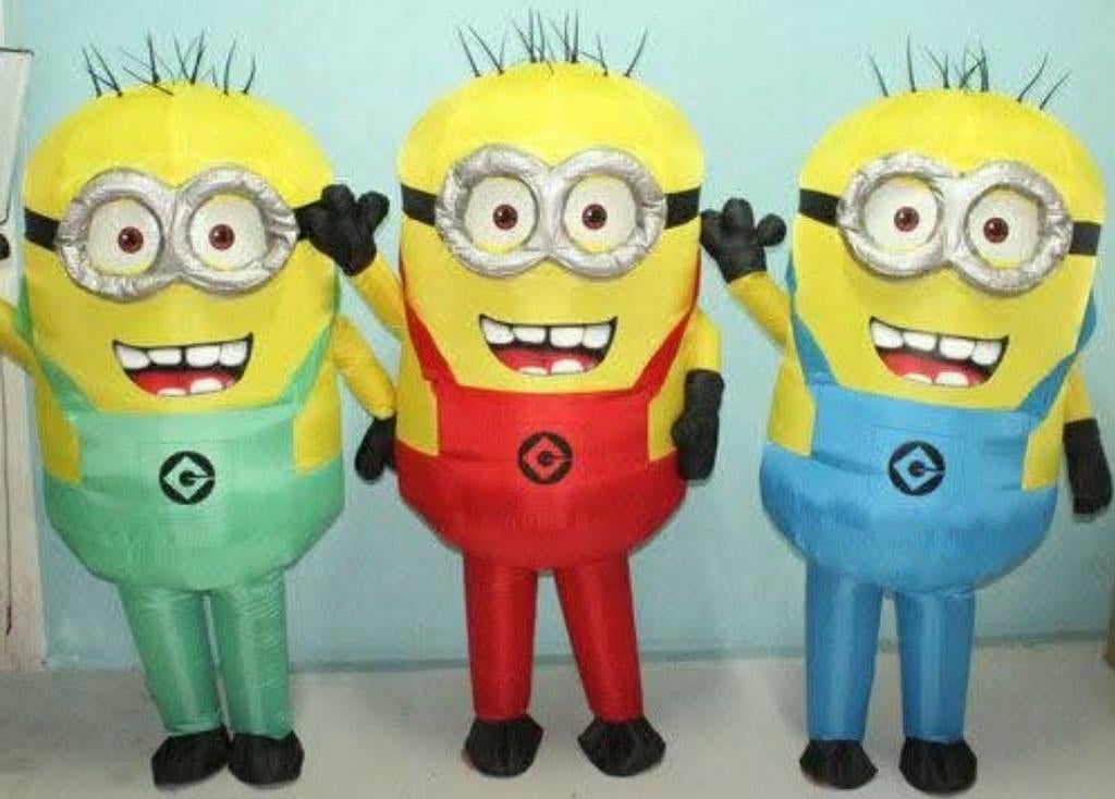 Lot de 4 costumes de Minion gonflable...jamais utilisé., Enlèvement