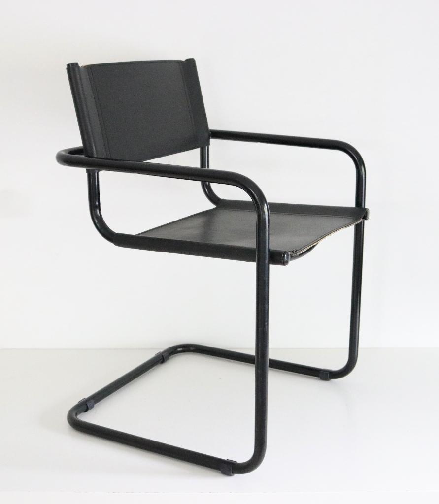 Vintage Bauhaus sledestoel in tuigleer 1970 - Cesca stijl, Enlèvement