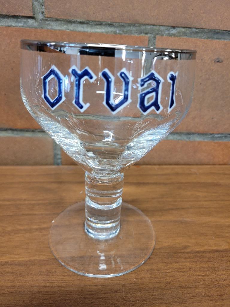oud geëmailleerd Orval bierglas, Verzamelen, Biermerken, Ophalen of Verzenden, Zo goed als nieuw, Glas of Glazen, Overige merken