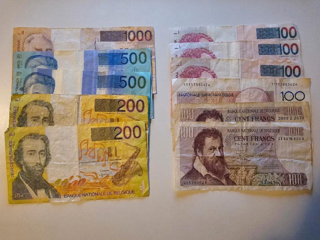 3000 francs belges, Enlèvement ou Envoi, Billets de banque