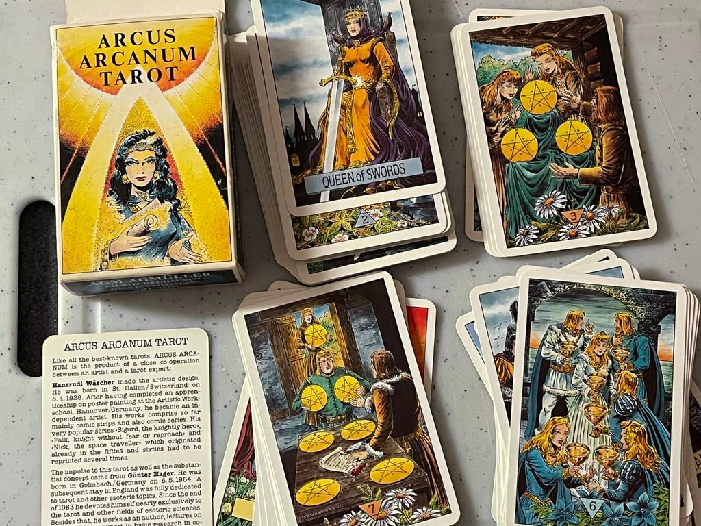 Arcus Arcanum Tarot Deck Gunter Hager, Hansrudi Wascher, Boeken, Ophalen of Verzenden, Zo goed als nieuw