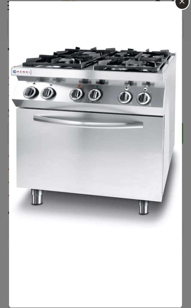 Gasvuur met oven, Elektronische apparatuur, Fornuizen, Ophalen, Nieuw, Vrijstaand