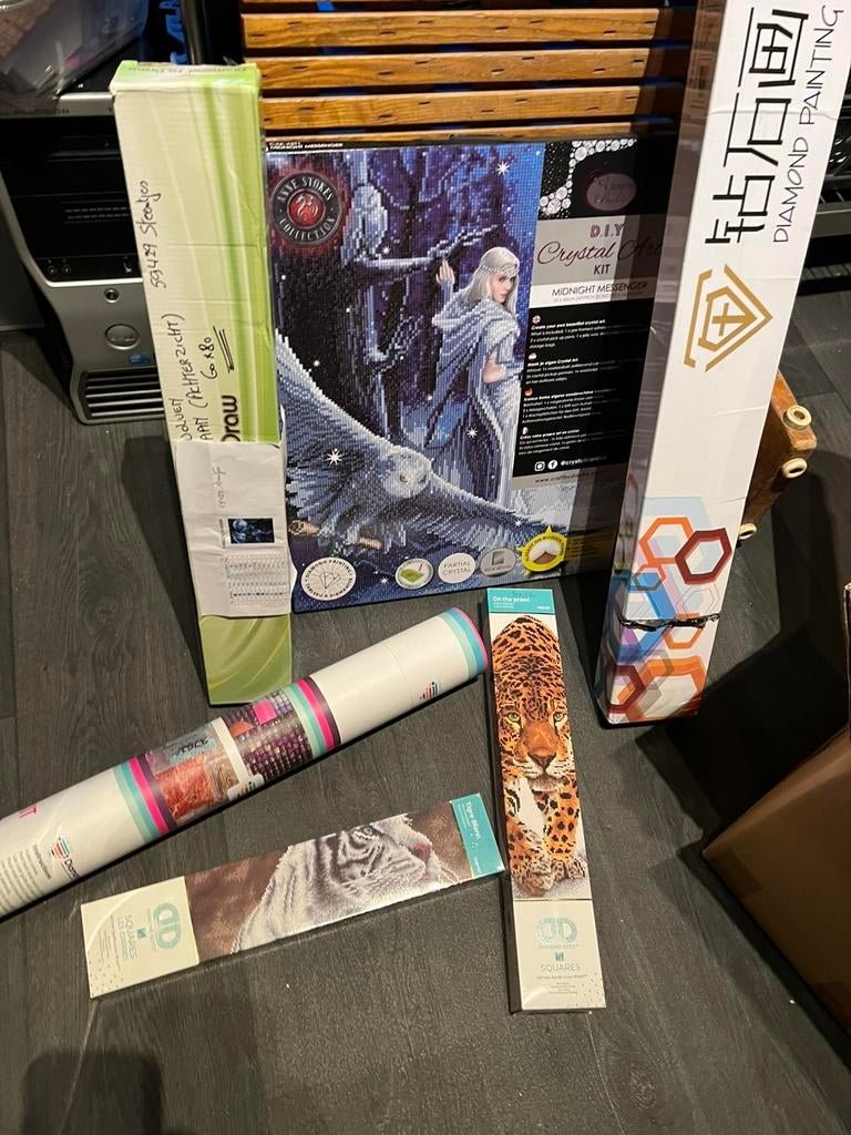 DIamond Painting - heel groot lot en toebehoren-, Ophalen, Zo goed als nieuw