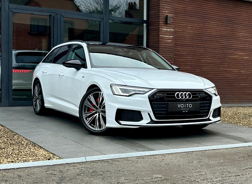 Audi A6 Avant 55TFSIe quattro 3X S-LINE/PANO/ACC/360CAM, Automaat, 4 cilinders, Wit, 31 g/km