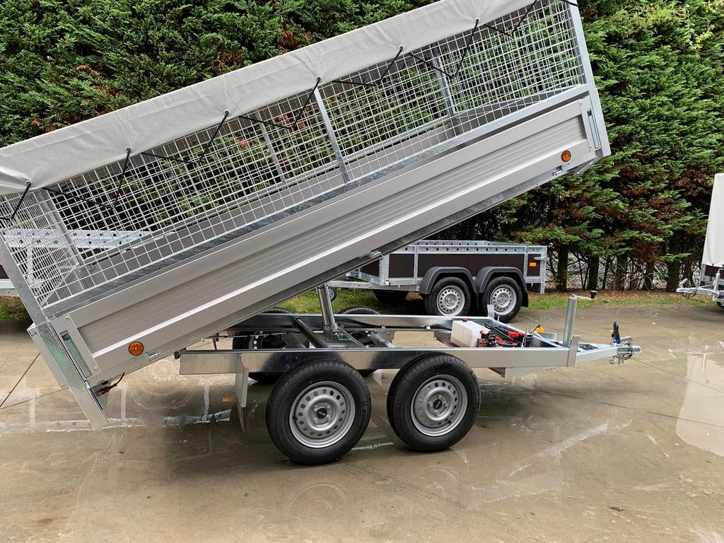 Remorque à benne électrique + options promotionnelles, Enlèvement, Comme neuf