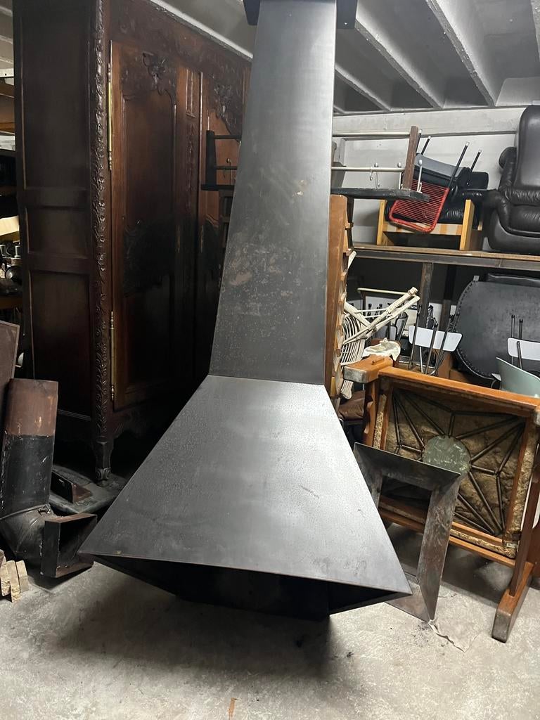 Design open haard met haard bak tafel, Ophalen, Gebruikt, Hangende haard, Houthaard