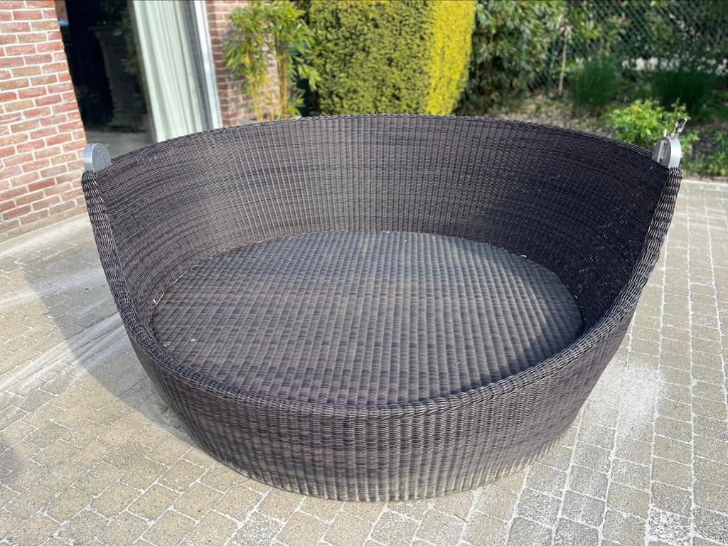 Rotan zetel, Jardin & Terrasse, Chaises de jardin, Utilisé, Synthétique, Enlèvement
