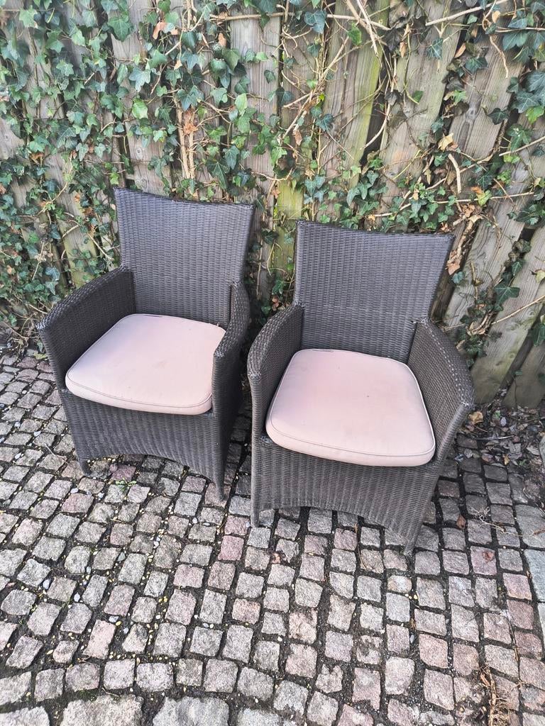 Tuinstoelen met kussens, Enlèvement