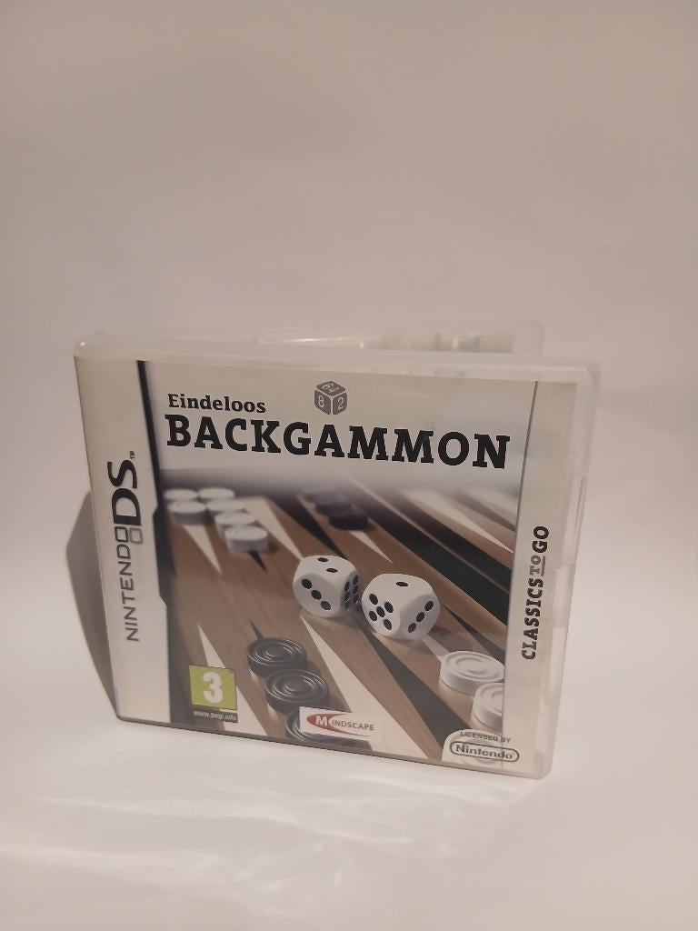 Eindeloos Backgammon, Nintendo DS, Ophalen, Puzzel en Educatief, 2 spelers, Zo goed als nieuw