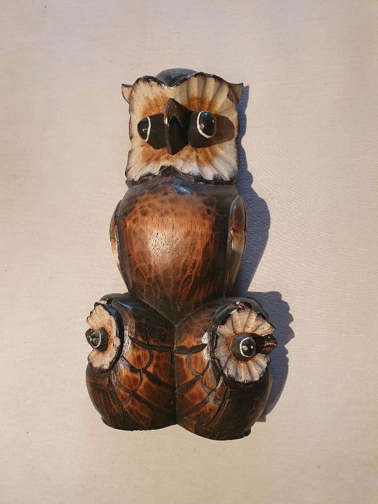 Uilensculptuur uit hout gesneden, Antiek en Kunst, Ophalen