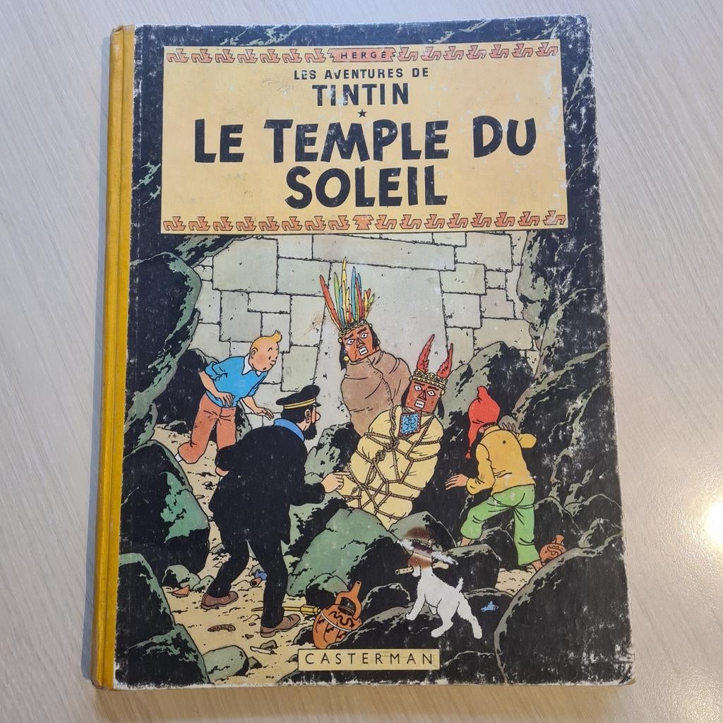 Bd tintin le temple du soleil  dos jaune, Livres, Enlèvement ou Envoi, Comme neuf