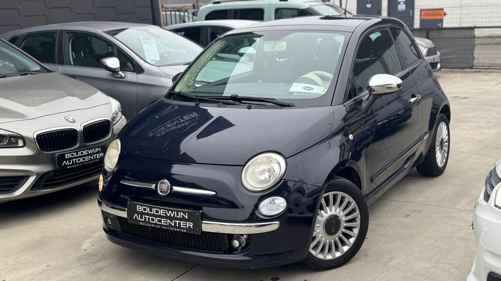 Fiat 500 1.0Benzine 2011 138.xxxkm/Stadswagen,Airco,Garantie, Voorwielaandrijving, Stof, Zwart, Zwart