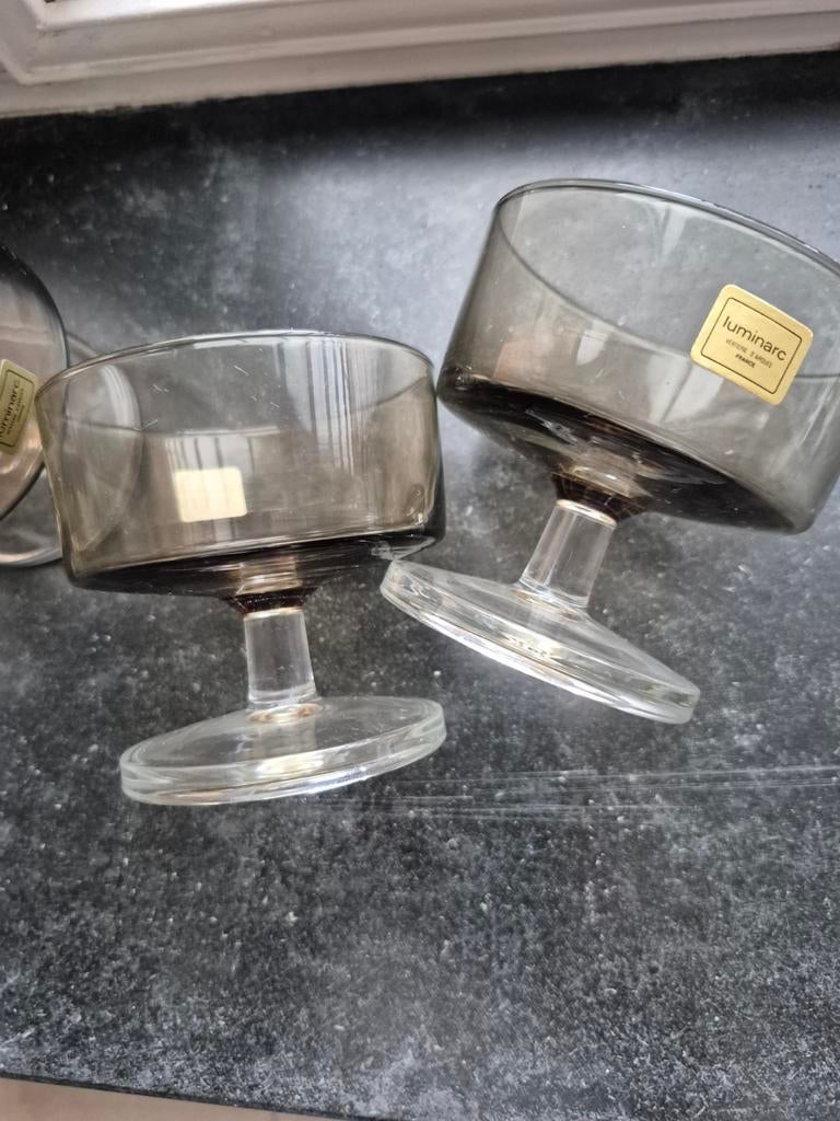 15 Luminarc - rookglas - jaren 1970, Ophalen