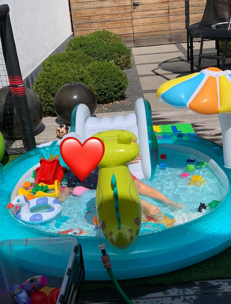 Parc aquatique gonflable Crocodile - L201 x L170 x H84 cm, Enlèvement, Utilisé, Rond, Piscine gonflable