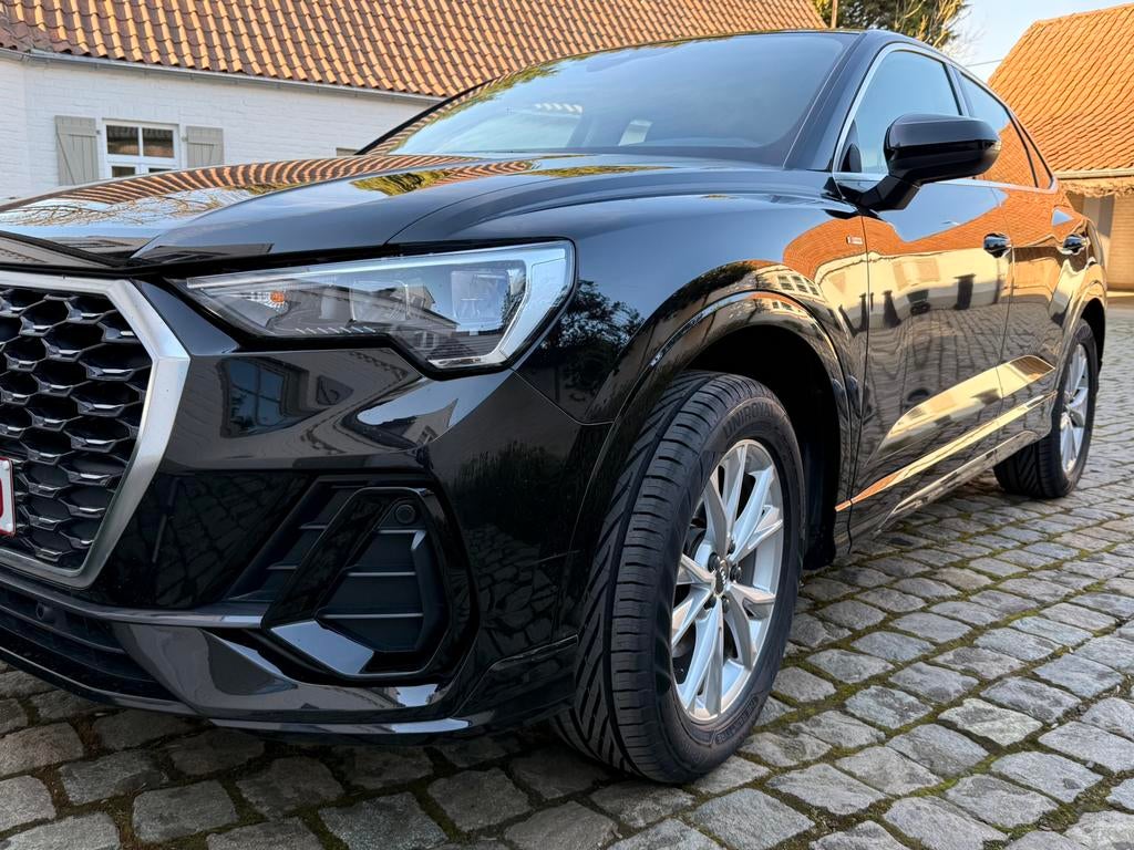 Audi Q3 Sportback S-line, Auto's, Voorwielaandrijving, Euro 5, Zwart, Leder