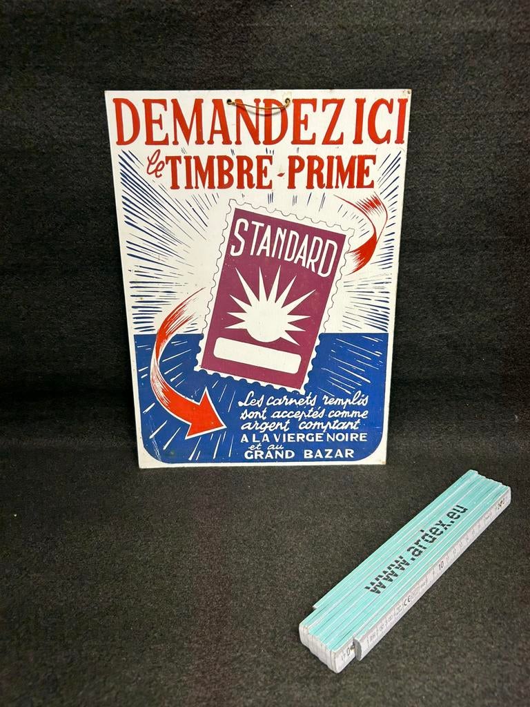 Publicité en carton, Enlèvement ou Envoi, Utilisé, Panneau publicitaire