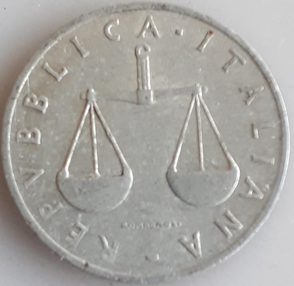 ITALIË: 1 LIRA 1955 R KM 91, Postzegels en Munten, Munten | Europa | Niet-Euromunten, Ophalen of Verzenden, Italië, Losse munt