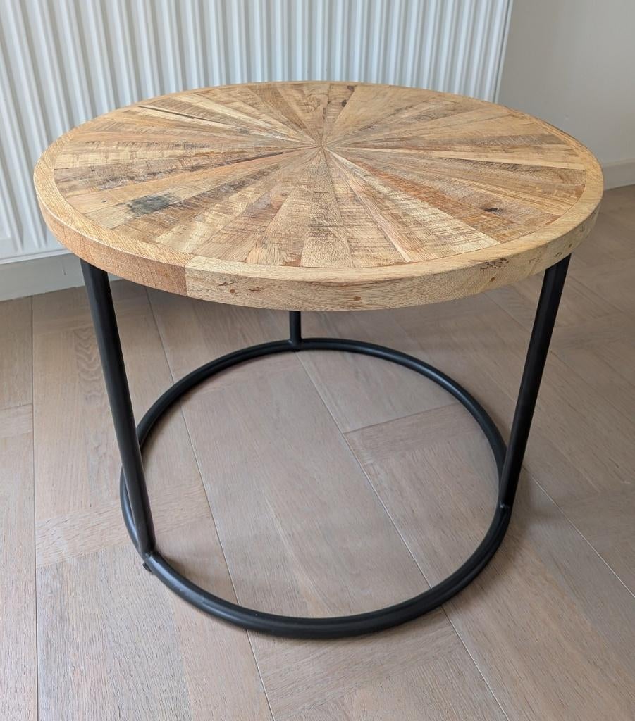Table d'appoint industrielle Impana Maisons du Monde, Enlèvement ou Envoi, Rond, Moins de 55 cm, Moins de 45 cm