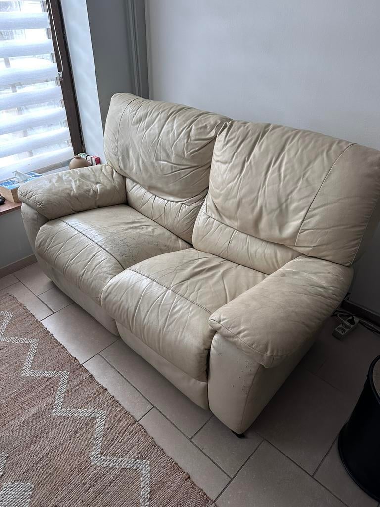 Canape en cuir, Enlèvement, Utilisé, Cuir