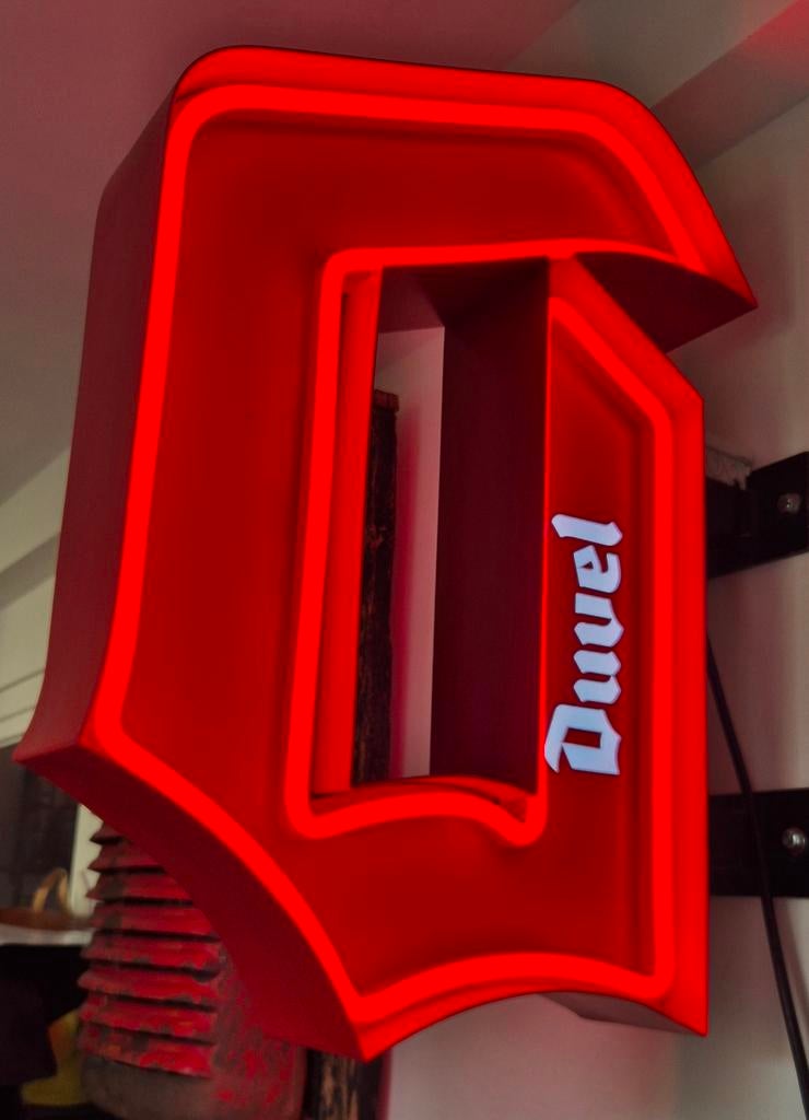 Duvel Led bordje, Ophalen, Gebruikt