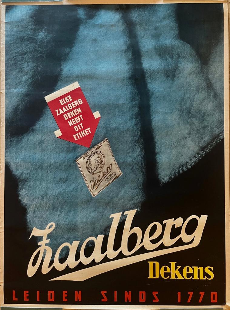 Belle grande affiche pour Zaalberg Dekens, 1940, Enlèvement ou Envoi