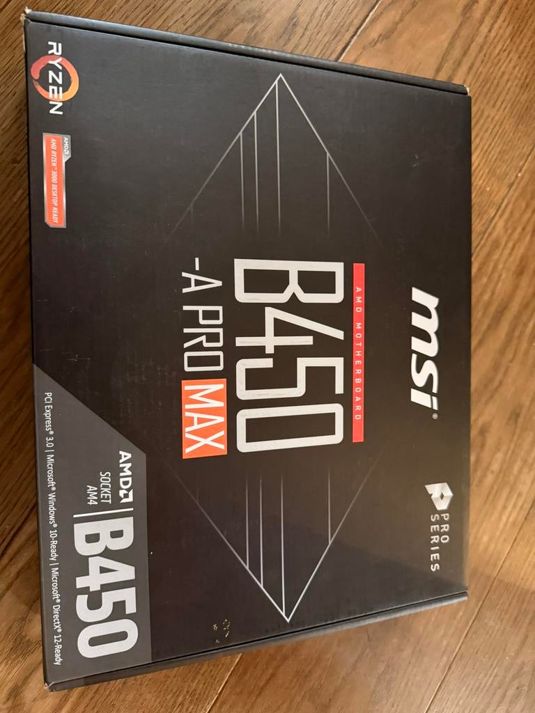 Carte mère MSI B450-A PRO MAX + CPU Ryzen 3 1200 + 8Go RAM, Informatique & Logiciels, Enlèvement, Comme neuf, AMD, DDR4
