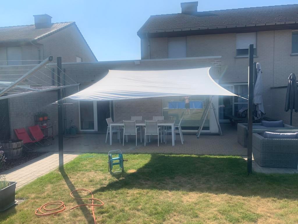 Schaduwdoek Nesling 4mx4m, Ophalen, Nieuw