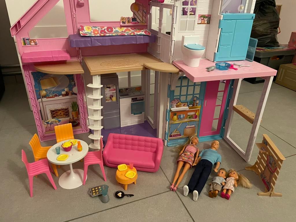 Barbie malibuhuis, Enlèvement, Comme neuf, Maison de poupées