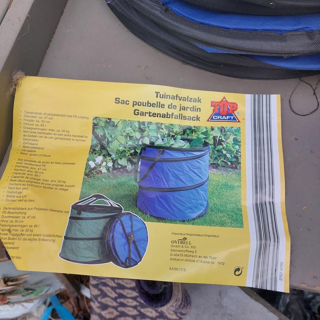 2 zakken voor groen afval nieuw, Ophalen