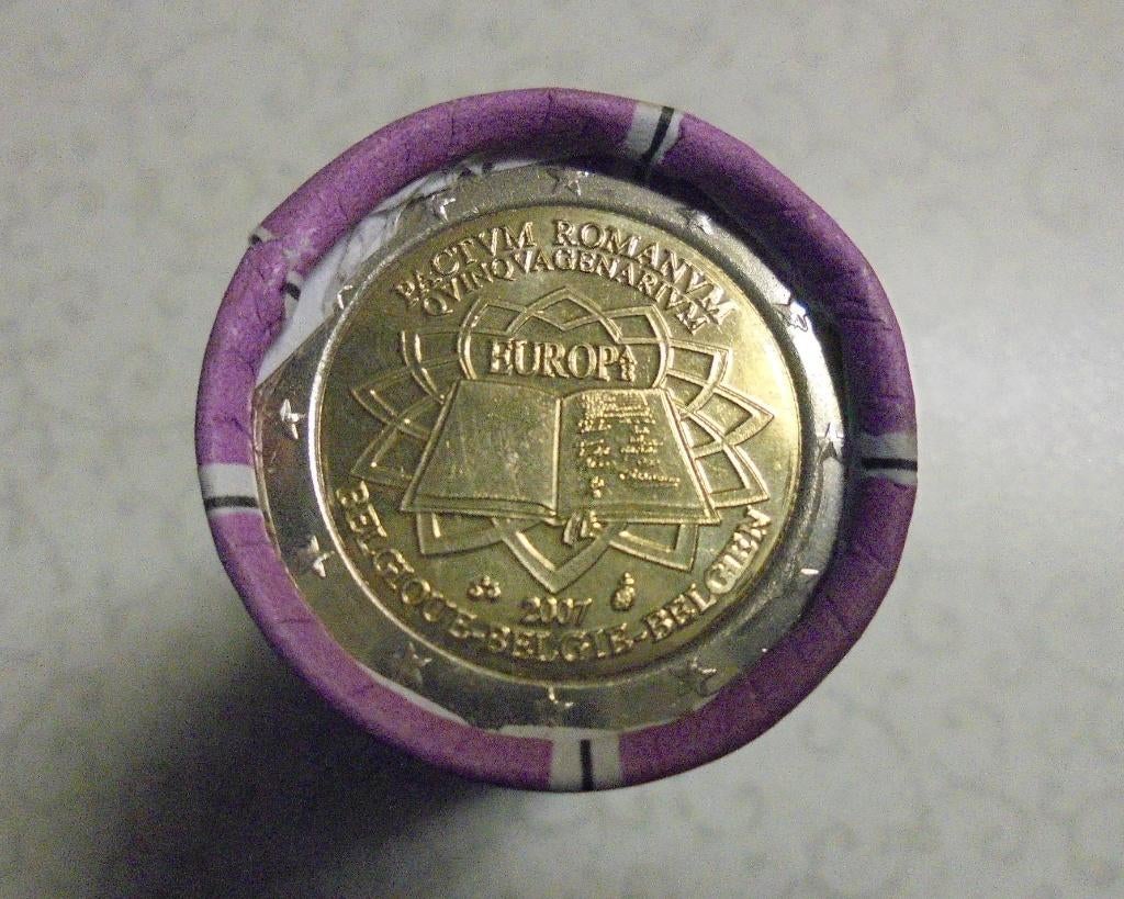 ROULEAU 25 X 2 euros - 2007 - pactum romanum NEUVES-, Ophalen, Setje, België, 2 euro