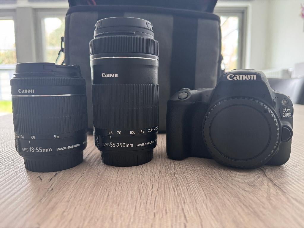 Canon EOS 200D met alle toebehoren, Audio, Tv en Foto, Ophalen, Gebruikt, Spiegelreflex, Canon