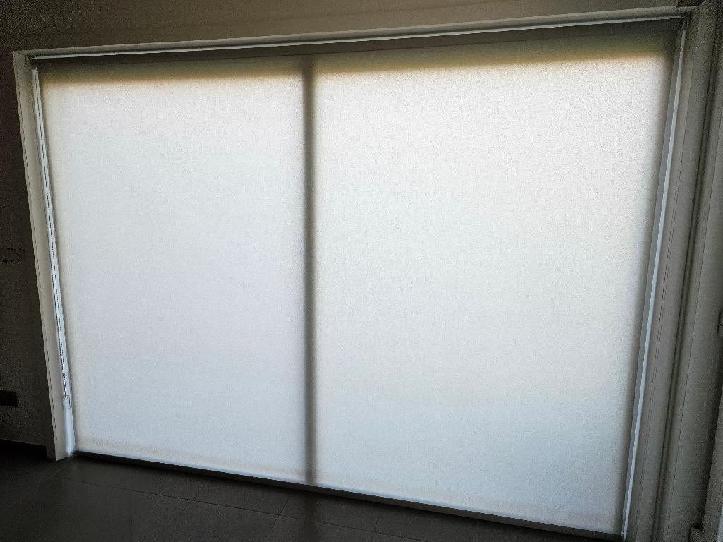 Rolgordijn, Ophalen, 200 cm of meer, Grijs, Zo goed als nieuw