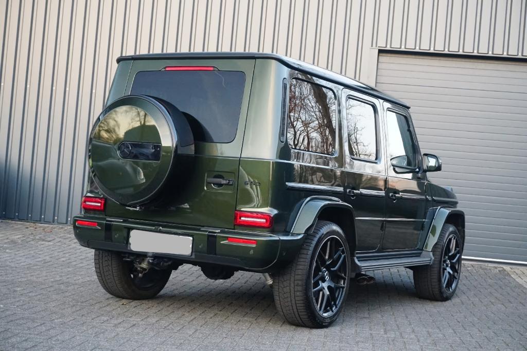 Mercedes G63 AMG olive green/zadelbruin, Auto's, Automaat, 430 kW, G-Klasse, Leder