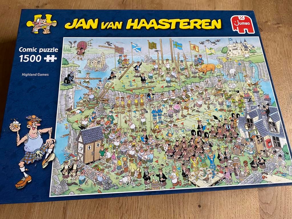 Jan van Haasteren puzzel 1500 st Highland games, Enlèvement, Comme neuf