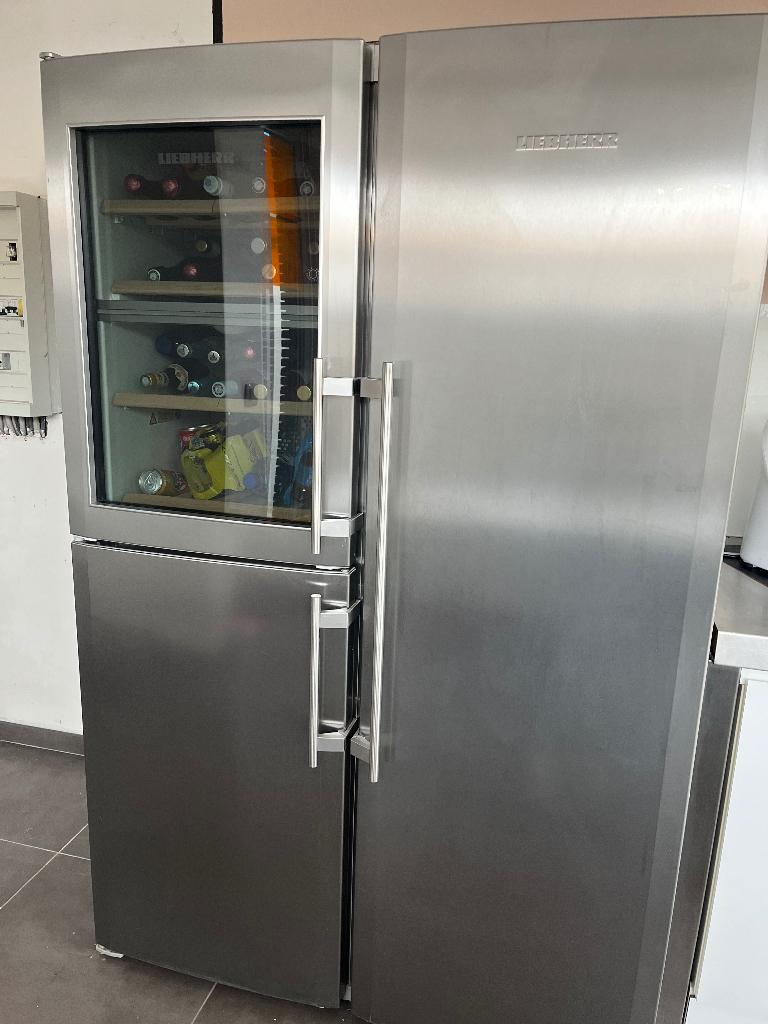 Koelkast wijnfrigo diepvries, Elektronische apparatuur, Ophalen, Gebruikt, 200 liter of meer, 60 cm of meer