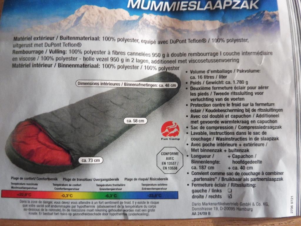 slaapzakken, Caravans en Kamperen, Slaapzakken, Ophalen, Zo goed als nieuw