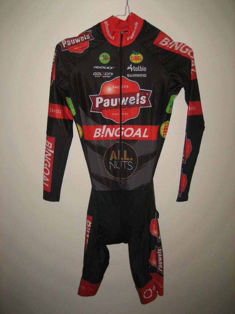 Pauwels sauzen Bingoal wielerpak gesigneerd Vanthourenhout, Fietsen en Brommers, XS, Heren, Nieuw, Ophalen of Verzenden